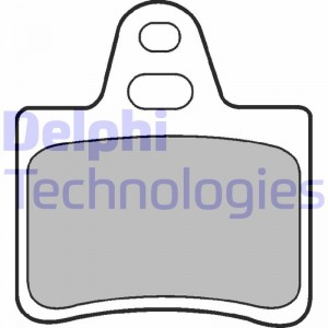 Комплект тормозных колодок, диско LP655 DELPHI
