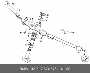 Эмблема 32 71 7 674 675 BMW