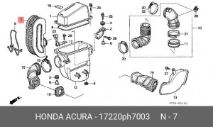 Воздушный фильтр 17220PH7003 HONDA