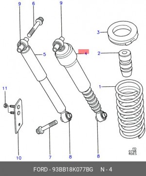 Деталь 93BB18K077BG FORD