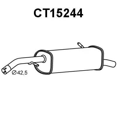 Глушитель выхлопных газов конечный CT15244 VENEPORTE