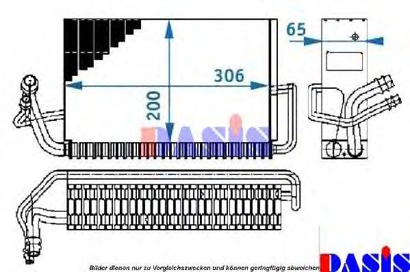 Испаритель, кондиционер 820141N AKS DASIS