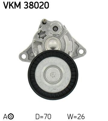 Натяжной ролик, поликлиновой  ремень VKM38020 SKF
