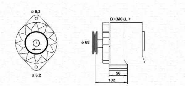 Генератор 943356174010 MAGNETI MARELLI