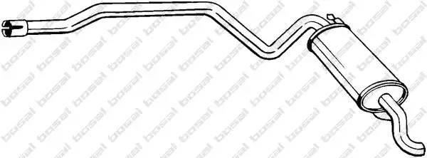 Глушитель выхлопных газов конечный 287-199 BOSAL