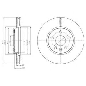 Диск тормозной BG4191 DELPHI