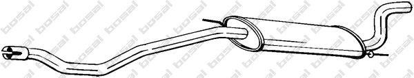 Глушитель выхлопных газов конечный 283-595 BOSAL