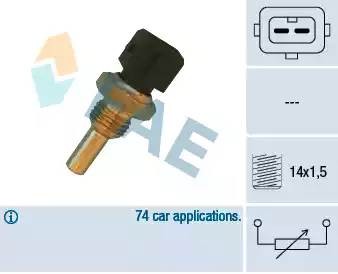 Температурный датчик охлаждающей жидкости 32560 FAE