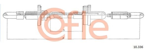 Трос сцепления 10336 COFLE