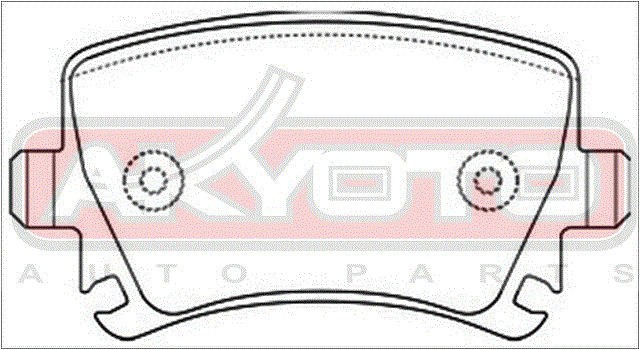 Колодки тормозные дисковые AKD-0349 AKYOTO