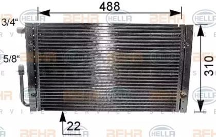 Конденсатор, кондиционер 8FC351038081 HELLA