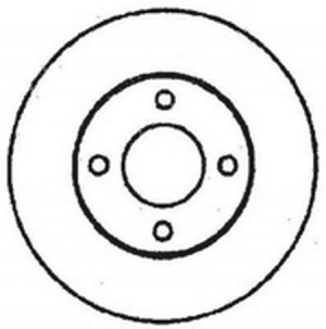 Тормозной диск 561690B BENDIX JURID