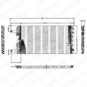 Конденсатор, кондиционер TSP0225168 DELPHI