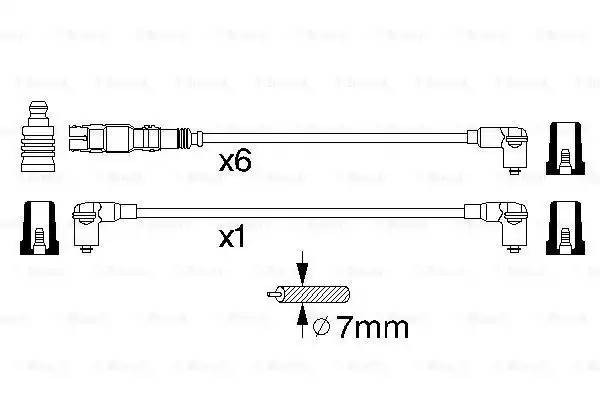 Провода высоковольтные системы зажигания (комплект) 0 986 356 301 BOSCH