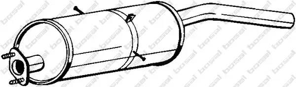 Глушитель выхлопных газов конечный 169-001 BOSAL