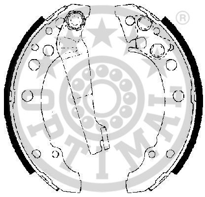 Комплект тормозных колодок BB-7256 OPTIMAL