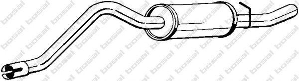 Глушитель выхлопных газов конечный 115541 BOSAL