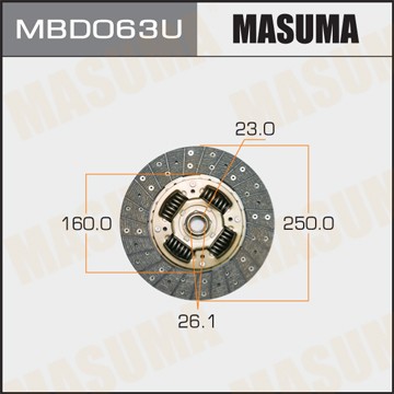 Диск сцепления MBD063U MASUMA