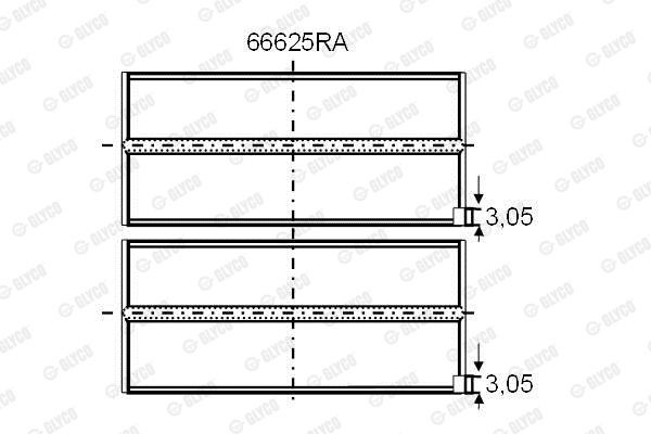 Подшипник 66625RA GLYCO