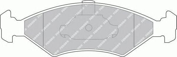 Комплект тормозных колодок, диско FSL1081 FERODO