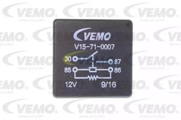 Реле, продольный наклон шкворня вентилятора V15-71-0007 VEMO