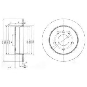 Тормозной диск BG3710 DELPHI