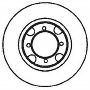Тормозной диск 561565B BENDIX JURID