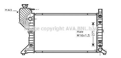 Радиатор, охлаждение двигател MS2182 AVA