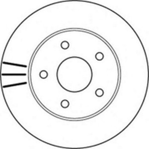 Тормозной диск 562147B BENDIX JURID