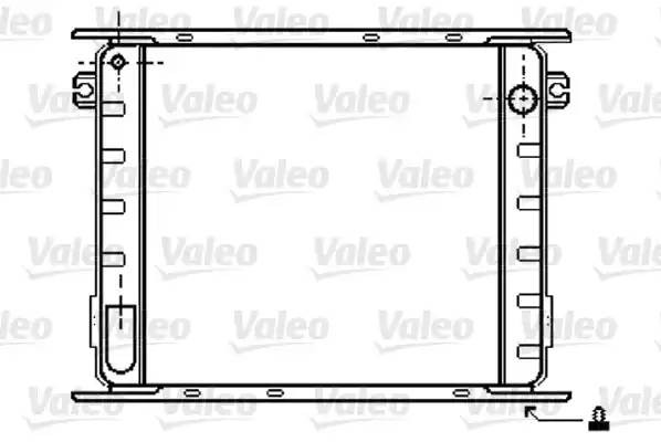Радиатор, охлаждение двигател 733405 VALEO PHC