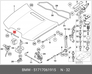 Уплотнитель 51 71 7 061 915 BMW