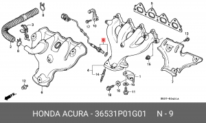 Лямбда-зонд 36531P01G01 HONDA