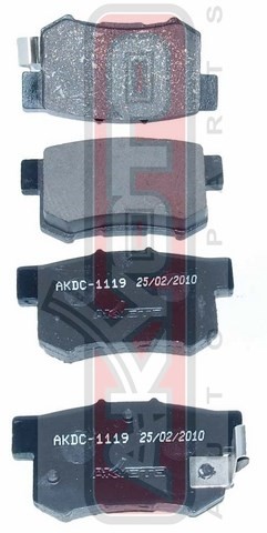 Колодки тормозные дисковые AKDC-1119 AKYOTO