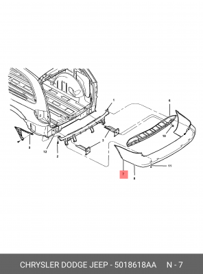 Буфер 5018 618AA CHRYSLER