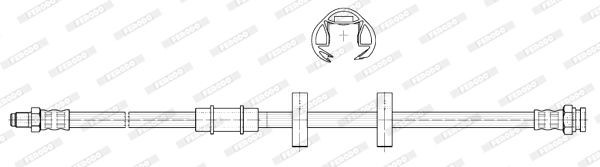 Тормозной шланг FHY2097 FERODO