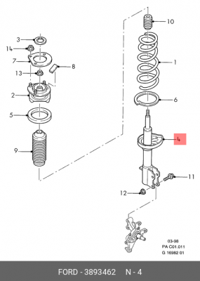 Деталь 3 893 462 FORD