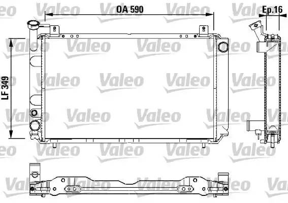 Радиатор охлаждения ДВС 731147 VALEO PHC