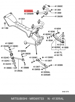Рычаг подвески MR369733 MITSUBISHI