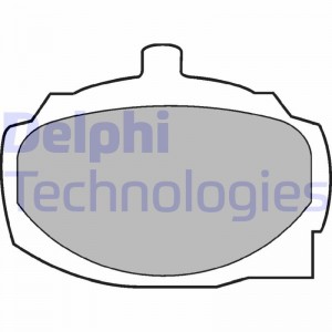 Комплект тормозных колодок, диско LP1699 DELPHI