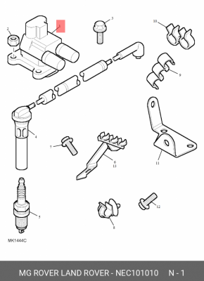 Катушка зажигания NEC101010 MG ROVER LAND ROVER