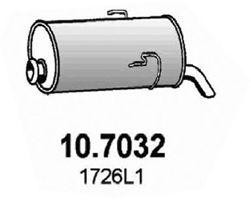 Глушитель выхлопных газов конечный 107032 ASSO