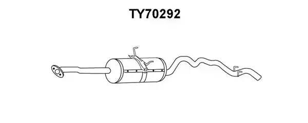 Глушитель выхлопных газов конечный TY70292 VENEPORTE