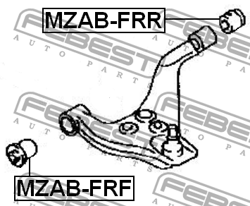Сайлентблок рычага подвески MZAB-FRF FEBEST