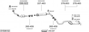 Глушитель выхлопных газов конечный 278977 BOSAL
