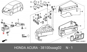 Звуковой сигнал; Звуковой сигнал 38100SAAG02 HONDA