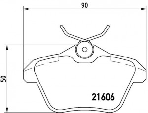 Комплект тормозных колодок, диско P23067 BREMBO