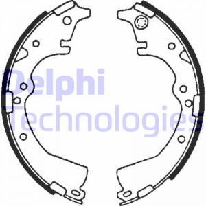 Комплект тормозных колодок LS1639 DELPHI