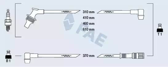 Ккомплект проводов зажигания 85210 FAE