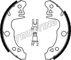 Комплект тормозных колодок 088.205 TRUSTING