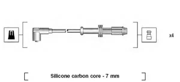 Ккомплект проводов зажигания 941135130701 MAGNETI MARELLI